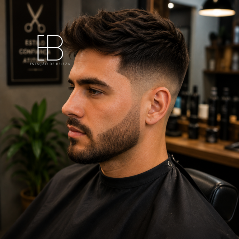 Corte Masculino no Vilas do Atlântico, Lauro de Freitas | Estação de Beleza Vilas